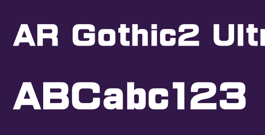 AR Gothic2 Ultra