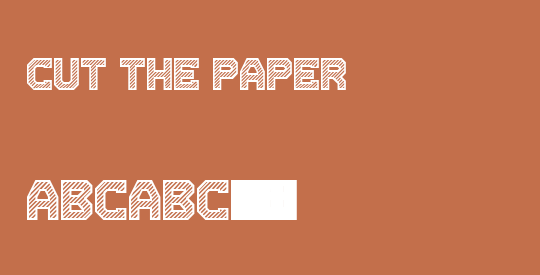 Cut the paper