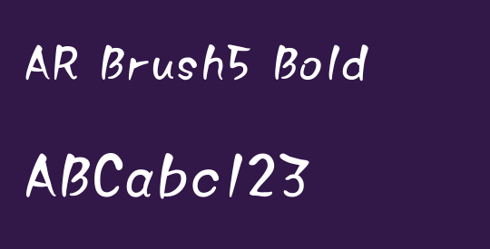 AR Brush5 Bold