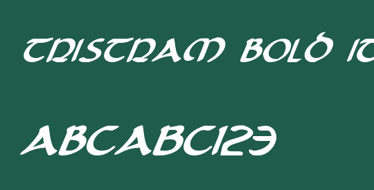 Tristram Bold Italic