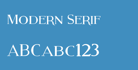 Modern Serif