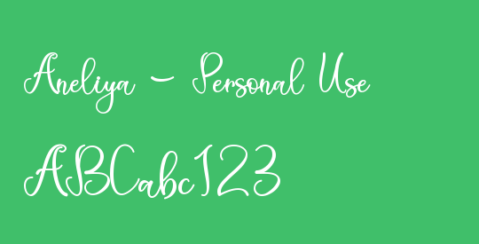 Aneliya - Personal Use