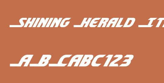 Shining Herald Italic