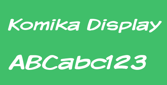 Komika Display Wide