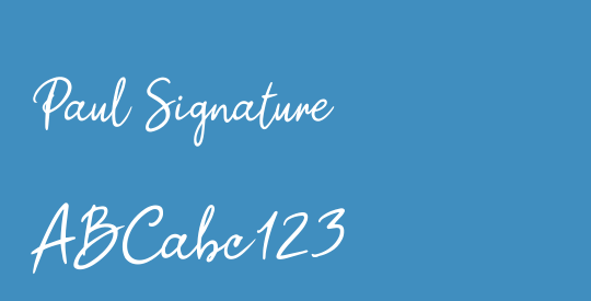 Paul Signature