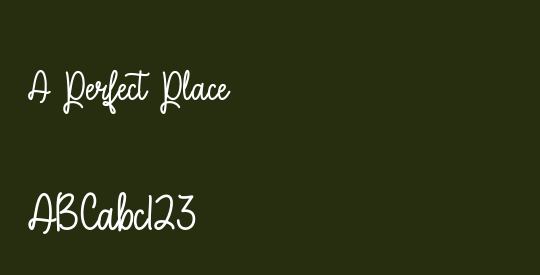 A Perfect Place