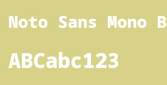 Noto Sans Mono Blk