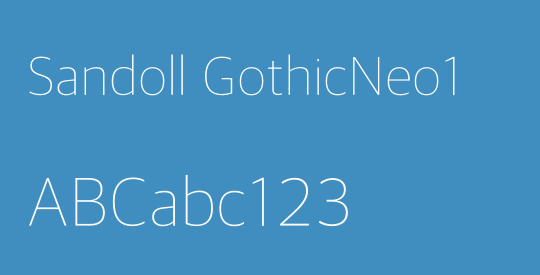 Sandoll GothicNeo1