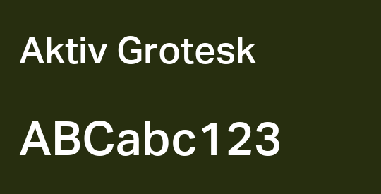 Aktiv Grotesk