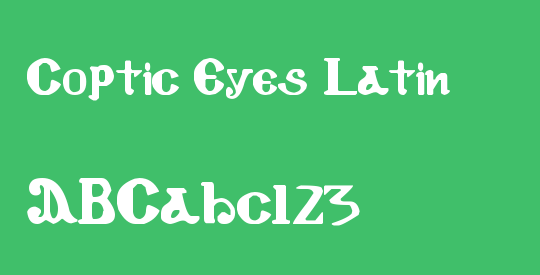 Coptic Eyes Latin