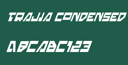 Trajia Condensed Italic