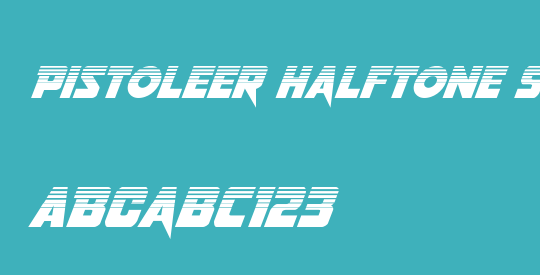 Pistoleer Halftone Super-Italic