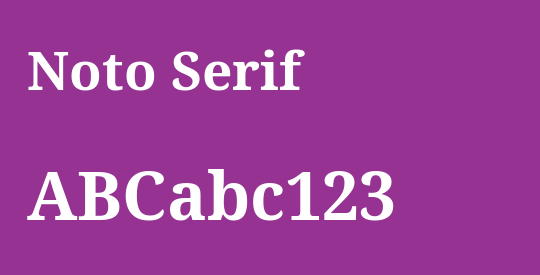 Noto Serif