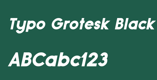 Typo Grotesk Black