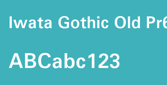 Iwata Gothic Old Pr6