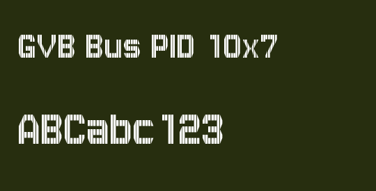 GVB Bus PID 10x7