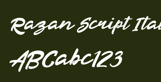 Razan Script Italic