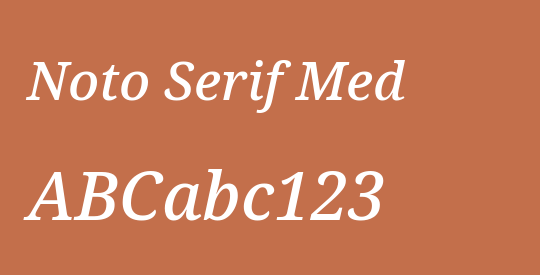 Noto Serif Med