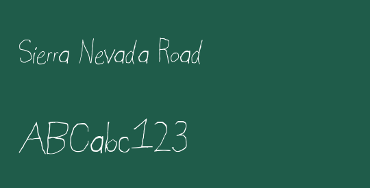 Sierra Nevada Road 