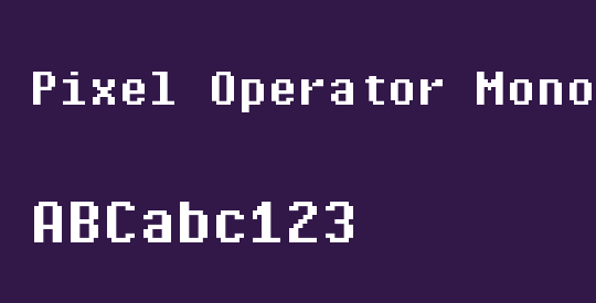 Pixel Operator Mono