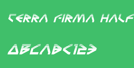 Terra Firma Halftone Italic