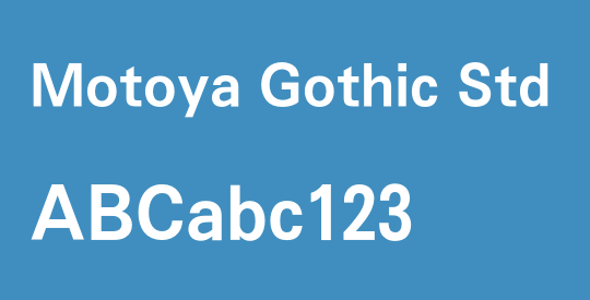 Motoya Gothic Std