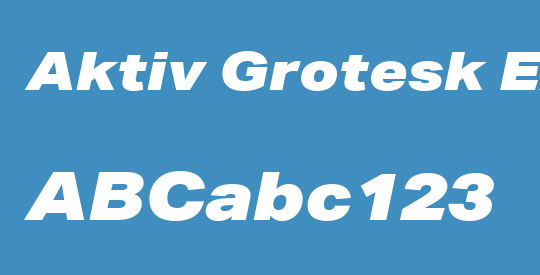 Aktiv Grotesk Ex