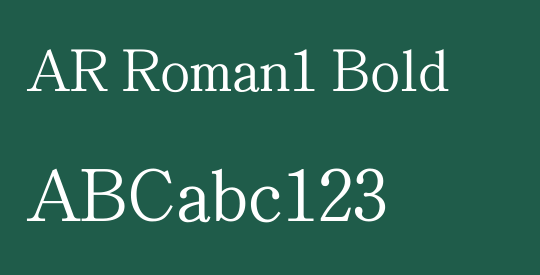 AR Roman1 Bold