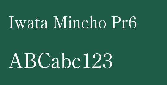 Iwata Mincho Pr6