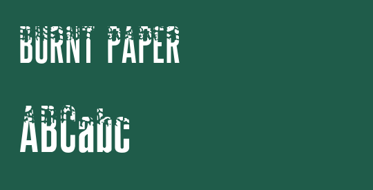BURNT PAPER