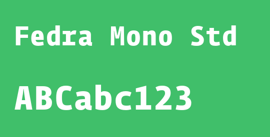 Fedra Mono Std