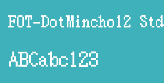 FOT-DotMincho12 Std
