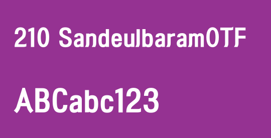 210 SandeulbaramOTF