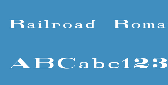 Railroad Roman 1916 Normal