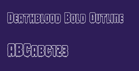 Deathblood Bold Outline