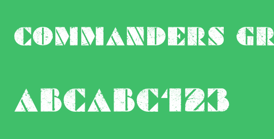 Commanders Grunged