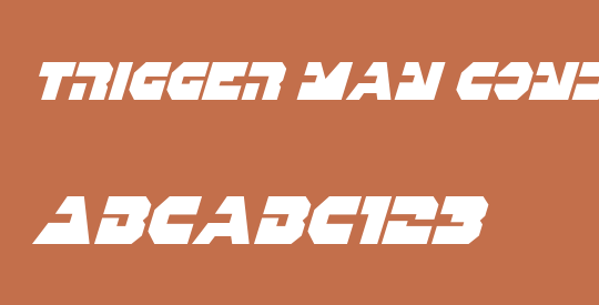 Trigger Man Condensed Italic
