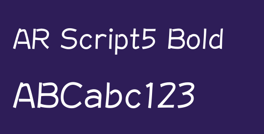 AR Script5 Bold