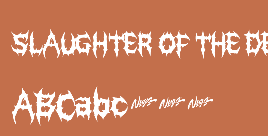 SLAUGHTER OF THE DEATH