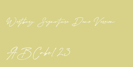 Westbury Signature Demo Version