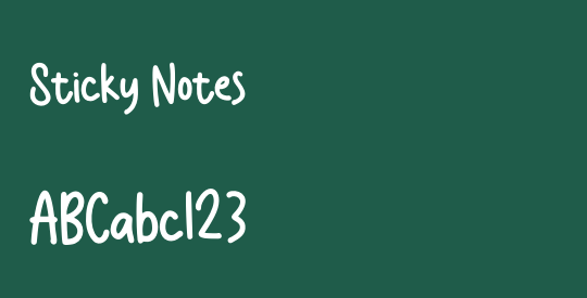 Sticky Notes