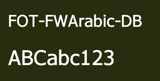 FOT-FWArabic-DB