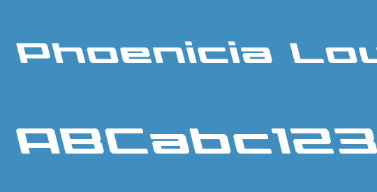 Phoenicia Lower Case Leftalic
