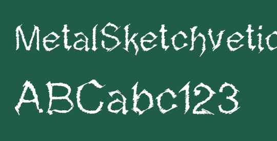 MetalSketchvetica