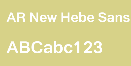 AR New Hebe Sans Extrabold