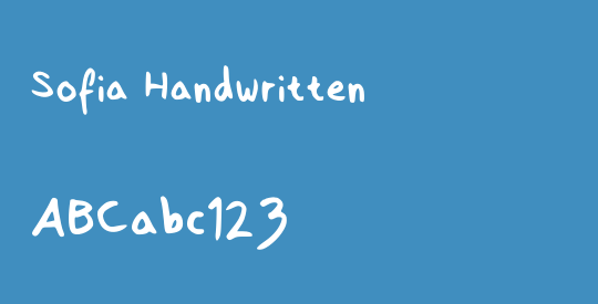 Sofia Handwritten