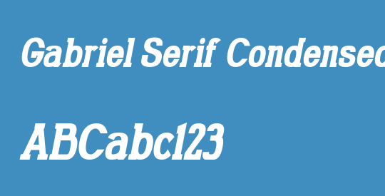 Gabriel Serif Condensed
