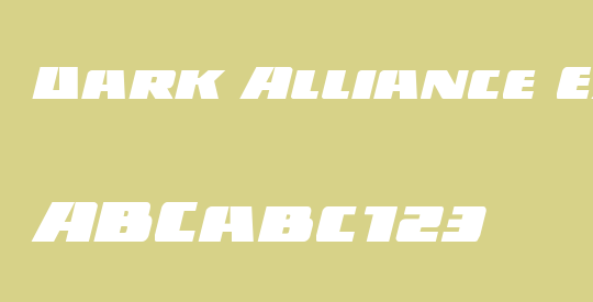 Dark Alliance Expanded Italic