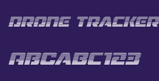 Drone Tracker Gradient Italic