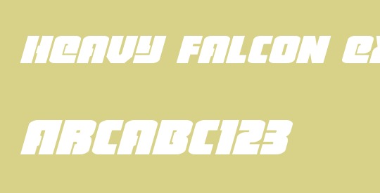 Heavy Falcon Expanded Italic